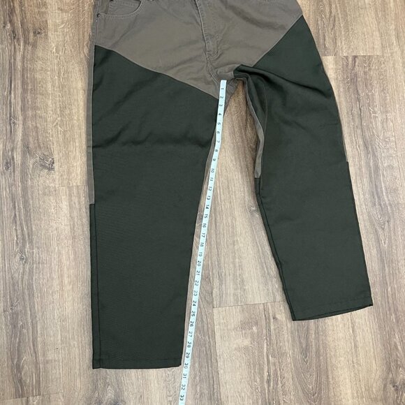 RedHead Olive Contrast Panelled Reinforced Duck Canvas Hunting Pants 42x30 - Picture 5 of 8
